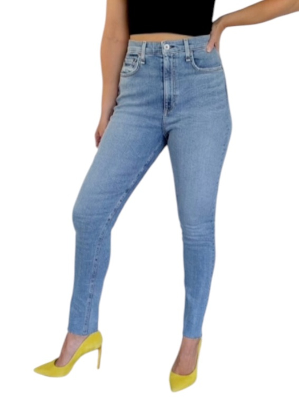 rag & bone Eastwood Nina high rise ankle skinny cotton stretch jeans size 31